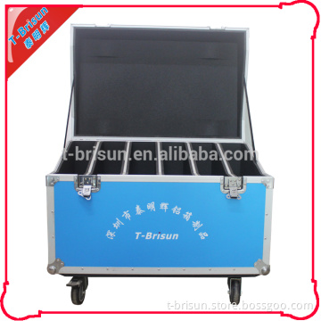12mm plywood heavy duty rental flight case led screen case with wheel